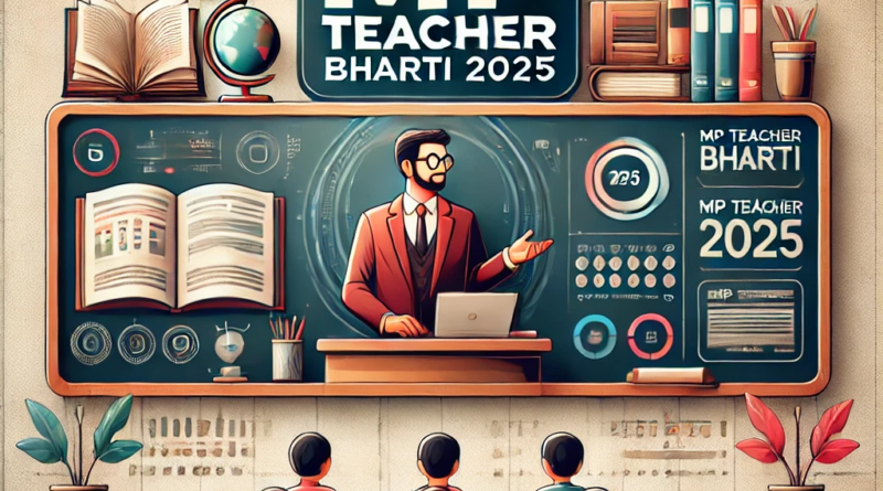 MP Teacher Bharti 2025 – मध्य प्रदेश शिक्षक भर्ती की पूरी जानकारी, आवेदन प्रक्रिया, चयन प्रक्रिया और महत्वपूर्ण तिथियाँ।