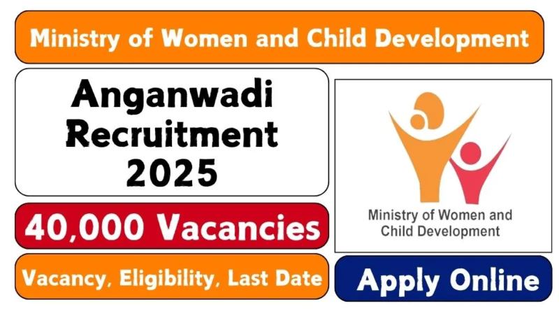 "Anganwadi Recruitment 2025 - 40,000 पदों पर नियुक्तियां"